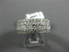 WIDE 2.29CT ROUND & PRINCESS DIAMOND 18KT WHITE GOLD SEMI ETERNITY WEDDING RING