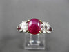 ANTIQUE 3.75CT DIAMOND & AAA RUBY PLATINUM & 18KT YELLOW GOLD 3D ENGAGEMENT RING