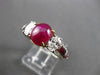 ANTIQUE 3.75CT DIAMOND & AAA RUBY PLATINUM & 18KT YELLOW GOLD 3D ENGAGEMENT RING