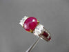 ANTIQUE 3.75CT DIAMOND & AAA RUBY PLATINUM & 18KT YELLOW GOLD 3D ENGAGEMENT RING