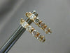 ESTATE 1.0CT ROUND DIAMOND 14KT ROSE GOLD CLASSIC 3D FIVE STONE HUGGIE EARRINGS