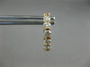 ESTATE 1.0CT ROUND DIAMOND 14KT ROSE GOLD CLASSIC 3D FIVE STONE HUGGIE EARRINGS