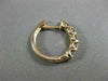 ESTATE 1.0CT ROUND DIAMOND 14KT ROSE GOLD CLASSIC 3D FIVE STONE HUGGIE EARRINGS