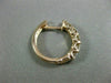 ESTATE 1.0CT ROUND DIAMOND 14KT ROSE GOLD CLASSIC 3D FIVE STONE HUGGIE EARRINGS