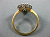 ANTIQUE 1.50CT DIAMOND & SAPPHIRE 18KT WHITE & YELLOW GOLD HALO ENGAGEMENT RING