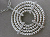 ESTATE EXTRA LARGE .42CT DIAMOND 18KT WHITE GOLD 3D MULTI CIRCLE ROPE PENDANT
