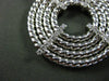 ESTATE EXTRA LARGE .42CT DIAMOND 18KT WHITE GOLD 3D MULTI CIRCLE ROPE PENDANT