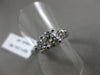 ESTATE 1.20CT DIAMOND 14K WHITE GOLD 3 STONE PAST PRESENT FUTURE ENGAGEMENT RING