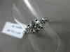 ESTATE 1.20CT DIAMOND 14K WHITE GOLD 3 STONE PAST PRESENT FUTURE ENGAGEMENT RING