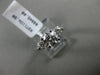 ESTATE 1.20CT DIAMOND 14K WHITE GOLD 3 STONE PAST PRESENT FUTURE ENGAGEMENT RING