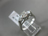 ESTATE 1.20CT DIAMOND 14K WHITE GOLD 3 STONE PAST PRESENT FUTURE ENGAGEMENT RING