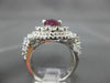 ESTATE LARGE 5.44CT DIAMOND & AAA TOURMALINE 18KT WHITE GOLD HALO COCKTAIL RING