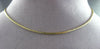 ESTATE EXTRA LONG 14KT YELLOW GOLD DIAMOND CUT SOLID BOX NECKLACE CHAIN #24729