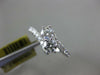 ESTATE 1.01CT DIAMOND 14K WHITE GOLD 3D 2 STONE CRISS CROSS FRIENDSHIP LOVE RING