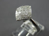 .50CT DIAMOND 14KT WHITE GOLD PRINCESS 3D INVISIBLE SQUARE GEOMETRICAL FUN RING