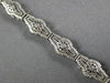 ANTIQUE WIDE ART DECO .25CT AAA SAPPHIRE 14KT WHITE GOLD TENNIS BRACELET #27760