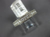.35CT DIAMOND 18KT WHITE GOLD 3D ROUND FILIGREE SEMI ETERNITY ANNIVERSARY RING