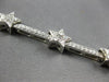 1.25CT DIAMOND 14KT WHITE GOLD 3D ROUND MULTI STAR BY THE YARD TENNIS BRACELET