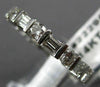 ESTATE 2.40CT BAGUETTE & ROUND CUT DIAMOND 14KT WHITE GOLD ETERNITY RING #22295