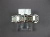 ESTATE 1.0CT DIAMOND 18K WHITE GOLD PRINCESS & BAGUETTE WEDDING ANNIVERSARY RING