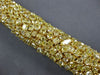 EXTRA LARGE GIA 47.4CT FANCY YELLOW DIAMOND 18K YELLOW GOLD CUFF TENNIS BRACELET
