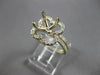 .75CT DIAMOND 14KT YELLOW GOLD CLASSIC 4 PRONG FLOWER SEMI MOUNT ENGAGEMENT RING