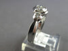 .87CT DIAMOND 14K WHITE GOLD 3D CLASSIC ROUND SEMI BEZEL 3 STONE ENGAGEMENT RING