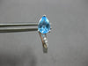 ESTATE 2.04CT DIAMOND & AAA BLUE TOPAZ 18K WHITE GOLD LEVERBACK HANGING EARRINGS