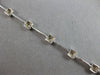 .42CT DIAMOND 14K WHITE GOLD ROUND ETOILE BY THE YARD SQUARE FUN TENNIS BRACELET