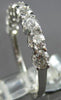 ESTATE 1.09CT DIAMOND 18KT WHITE GOLD ROUND LUCIDA 3MM WEDDING ANNIVERSARY RING