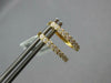 ESTATE .53CT DIAMOND 18KT YELLOW GOLD 3D CLASSIC OVAL HUGGIE HANGING EARRINGS