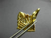 ESTATE EXTRA LARGE 2.68CT DIAMOND 18KT TWO TONE GOLD 3D PYRAMID CLIP ON EARRINGS