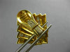 ESTATE EXTRA LARGE 2.68CT DIAMOND 18KT TWO TONE GOLD 3D PYRAMID CLIP ON EARRINGS