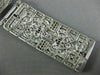 ANTIQUE WIDE 13.40CT DIAMOND AAA RUBY PLATINUM 3D ART DECO MULTI HEART BRACELET