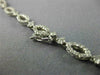 ESTATE LARGE 12.60CT DIAMOND 18KT WHITE GOLD FLOWER GRADUATING ETERNITY NECKLACE