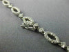 ESTATE LARGE 12.60CT DIAMOND 18KT WHITE GOLD FLOWER GRADUATING ETERNITY NECKLACE