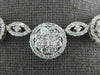 ESTATE LARGE 12.60CT DIAMOND 18KT WHITE GOLD FLOWER GRADUATING ETERNITY NECKLACE