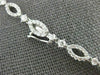 ESTATE LARGE 12.60CT DIAMOND 18KT WHITE GOLD FLOWER GRADUATING ETERNITY NECKLACE
