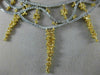 ESTATE LARGE 18.03CT WHITE & FANCY YELLOW DIAMOND 18KT TWO TONE GOLD 3D NECKLACE