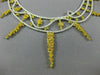 ESTATE LARGE 18.03CT WHITE & FANCY YELLOW DIAMOND 18KT TWO TONE GOLD 3D NECKLACE