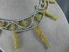 ESTATE LARGE 18.03CT WHITE & FANCY YELLOW DIAMOND 18KT TWO TONE GOLD 3D NECKLACE