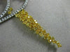 ESTATE LARGE 18.03CT WHITE & FANCY YELLOW DIAMOND 18KT TWO TONE GOLD 3D NECKLACE