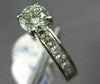 ESTATE 1.63CT ROUND & PRINCESS DIAMOND PLATINUM 3D SEMI MOUNT ENGAGEMENT RING