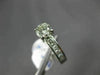 ESTATE 1.63CT ROUND & PRINCESS DIAMOND PLATINUM 3D SEMI MOUNT ENGAGEMENT RING