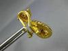 ESTATE LARGE 1.26CT DIAMOND 18KT YELLOW GOLD 3D LUCKY FISH HANGING EARRINGS