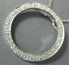 ESTATE .50CT DIAMOND 14KT WHITE GOLD 3D CLASSIC CIRCLE OF LIFE FLOATING PENDANT