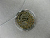 ESTATE .25CT DIAMOND 14KT 2 TONE GOLD 3D CIRCULAR SHEMA YISRAEL FLOATING PENDANT