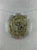 ESTATE .25CT DIAMOND 14KT 2 TONE GOLD 3D CIRCULAR SHEMA YISRAEL FLOATING PENDANT