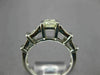 ESTATE LARGE 1.90CT EMERALD CUT DIAMOND 14KT WHITE GOLD CLASSIC ENGAGEMENT RING