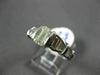 ESTATE LARGE 1.90CT EMERALD CUT DIAMOND 14KT WHITE GOLD CLASSIC ENGAGEMENT RING